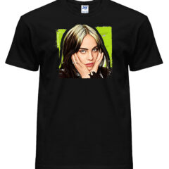 Μπλουζάκι με στάμπα/Billie Eilish, Μπλουζάκι με τύπωμα,τραγουδίστρια,μουσική,t-shirt music,famous singers,Billie Eilish,cartoon,μαύρο μπλουζάκι με στάμπα,μπλουζάκι κοντομάνικο,μπλουζάκι με σχέδιο,t-shirt με σχέδιο,ανδρικό t-shirt,βαμβακερό μπλουζάκι.