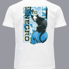 Μπλουζάκι με στάμπα/El gato, μπλουζάκι με τύπωμα, γάτα,μπλέ,γράφιτι,ζώα,skull,cat,modern art,t-shirt,λευκό μπλουζάκι με στάμπα,μπλουζάκι κοντομάνικο,μπλουζάκι με σχέδιο,t-shirt με σχέδιο,ανδρικό t-shirt,βαμβακερό μπλουζάκι.
