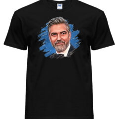 Μπλουζάκι με στάμπα/George Clooney, μπλουζάκι με στάμπα,καρτούν,George Clooney,μαύρο μπλουζάκι με στάμπα,μπλουζάκι κοντομάνικο,μπλουζάκι με σχέδιο,t-shirt με σχέδιο,ανδρικό t-shirt,βαμβακερό μπλουζάκι.