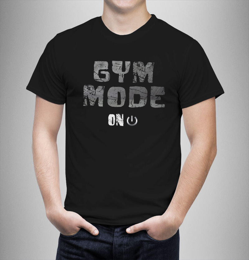 Μπλουζάκι με στάμπα/Gym mode