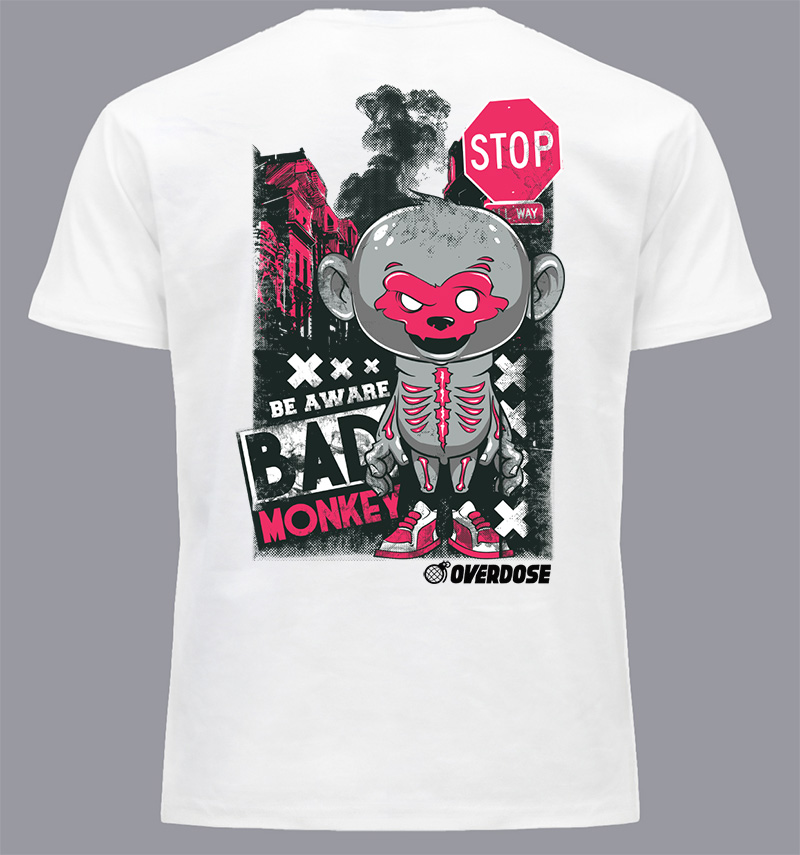 Μπλουζάκι με στάμπα/Bad Monkey