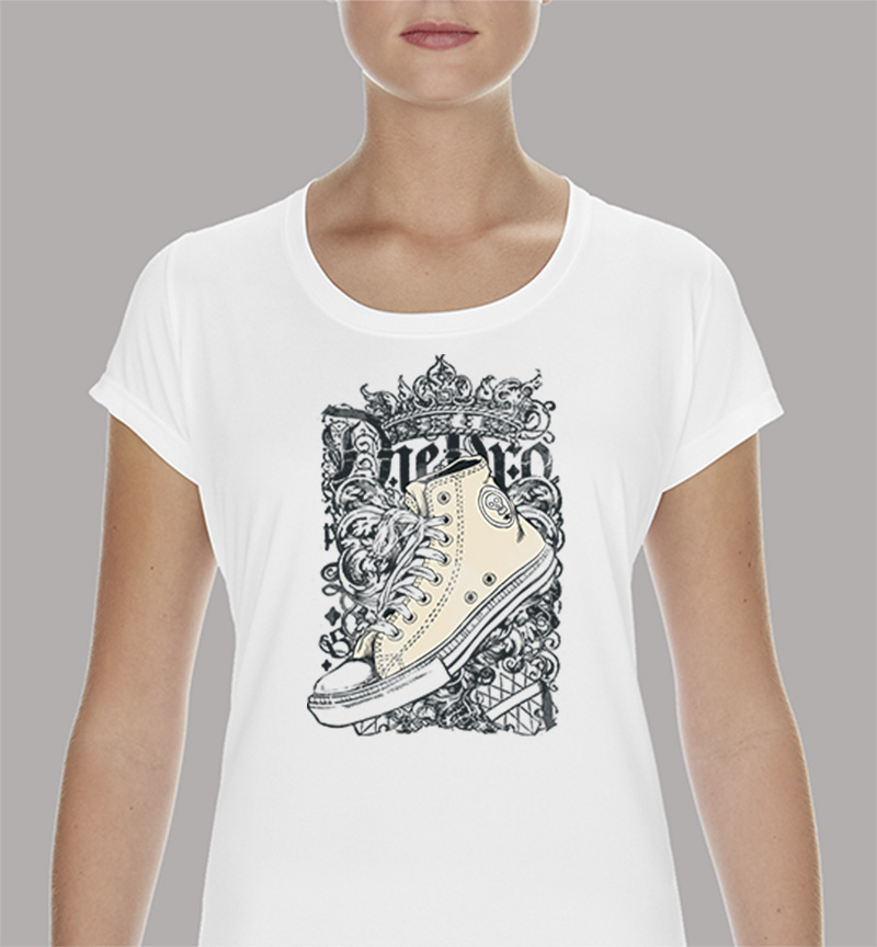 Γυναικείο μπλουζάκι με στάμπα/Converse vintage