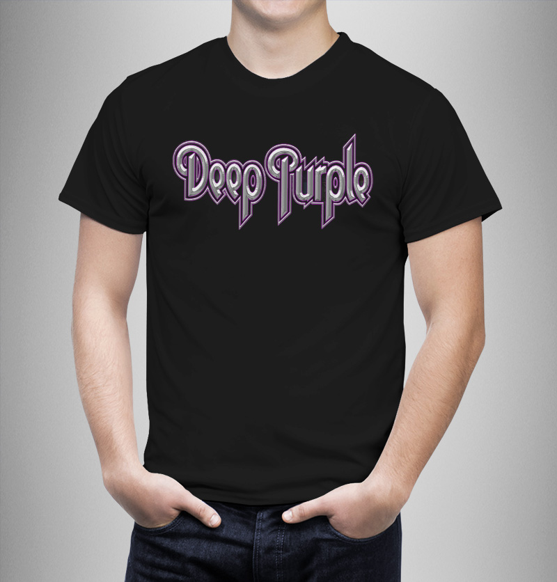 Μπλουζάκι με στάμπα/Deep purple
