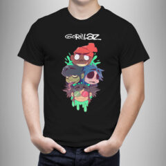 Μπλουζάκι με στάμπα/Gorillaz, Μπλουζάκι με στάμπα/Gorillaz, t-shirt,with digital print,Gorillaz,music band, μαύρο μπλουζάκι με στάμπα,μπλουζάκι κοντομάνικο,μπλουζάκι με σχέδιο,t-shirt με σχέδιο,ανδρικό t-shirt,βαμβακερό μπλουζάκι.