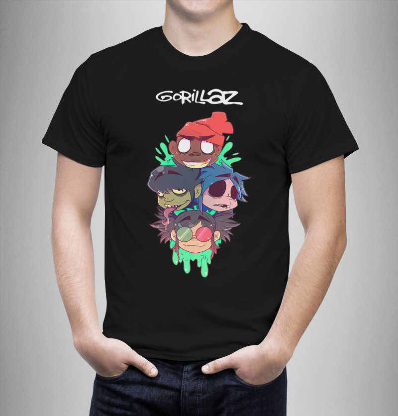 Μπλουζάκι με στάμπα/Gorillaz