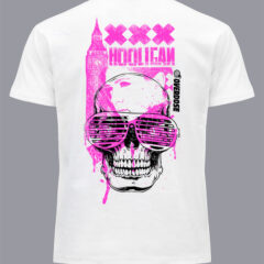 Μπλουζάκι με στάμπα/Hooligan, t-shirt with digital print,skull,neon,pink,glasses,cool.grafitti,μπλουζάκι με τύπωμα,νεκροκεφαλή,λευκό μπλουζάκι με στάμπα,μπλουζάκι κοντομάνικο,μπλουζάκι με σχέδιο,t-shirt με σχέδιο,ανδρικό t-shirt,βαμβακερό μπλουζάκι.
