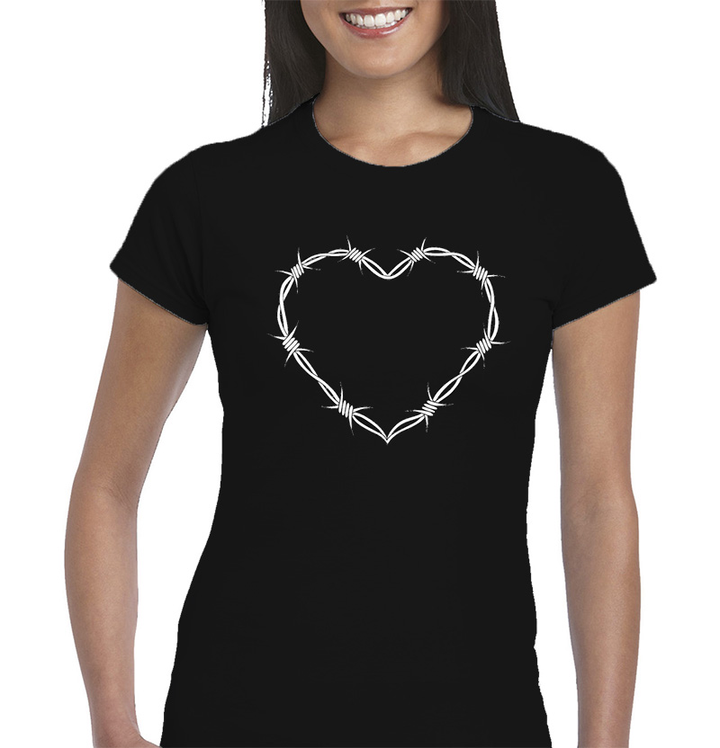 Γυναικείο μπλουζάκι με στάμπα/Ιron heart