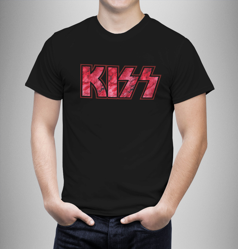 Μπλουζάκι με στάμπα/Kiss