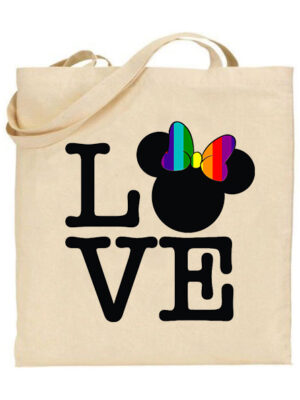 Τσάντα tote/Love LGBTQΙ, disney,love ,mickey,lgbtq,respect,tote bag,τσάντα με τύπωμα,για Lgbtqi,καρτούν,Ντίσνει,Υφασμάτινες τσάντες με σχέδιο,βαμβακερές,tote bags,cotton bags,τσάντες με τύπωμα,στάμπα.