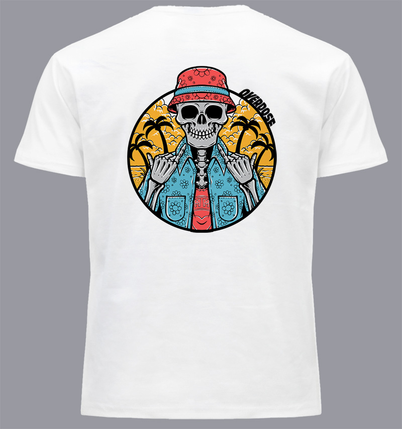 Μπλουζάκι με στάμπα/Summer skull