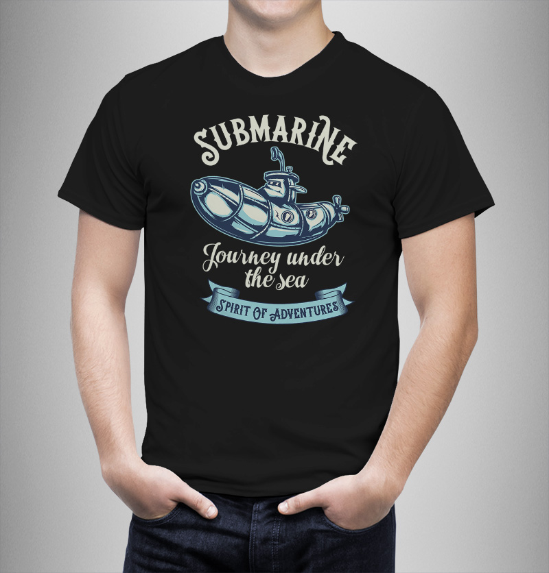 Μπλουζάκι με στάμπα/Submarine