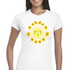 Γυναικείο μπλουζάκι με στάμπα/Sun illustration, μπλουζάκι με στάμπα,ήλιος,τύπωμα. digital print,women's t-shirt,sun,sunshine,digital print,λευκό μπλουζάκι με στάμπα,μπλουζάκι κοντομάνικο,μπλουζάκι με σχέδιο,t-shirt με σχέδιο,ανδρικό t-shirt,βαμβακερό μπλουζάκι..