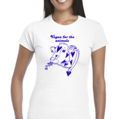Γυναικείο μπλουζάκι με στάμπα/Vegan cow, women's t-shirt with animal print,cow,hearts,blue,line art,vegans. μπλουζάκι κοντομάνικο με σχέδιο για βίγκαν,χορτοφάγους,φυσιολάτρεις,λευκό μπλουζάκι με στάμπα,μπλουζάκι κοντομάνικο,μπλουζάκι με σχέδιο,t-shirt με σχέδιο,ανδρικό t-shirt,βαμβακερό μπλουζάκι.