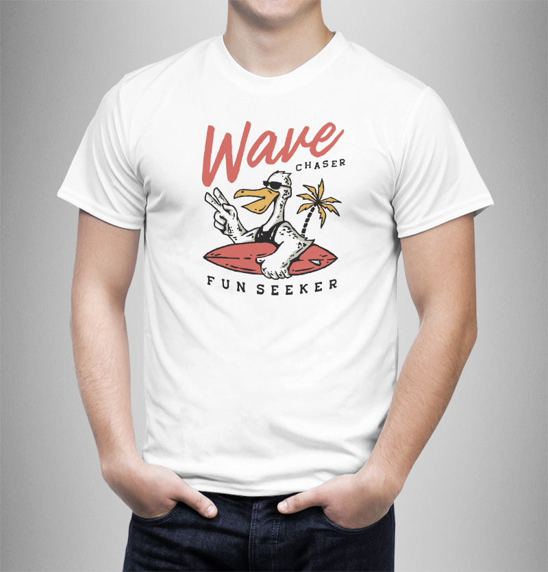Μπλουζάκι με στάμπα/Wave chaser