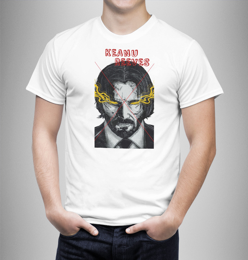 Μπλουζάκι με στάμπα/Keanu Reeves