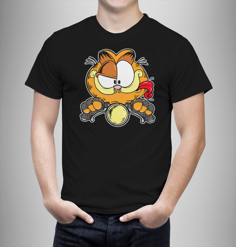 Μπλουζάκι με στάμπα/Garfield rider