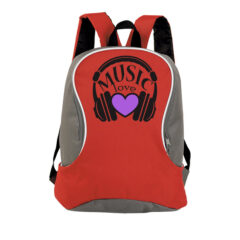 Σχολικές τσάντες/Love music, Tσάντα σχολική κόκκινη,με σχέδιο i love music,σχολικές τσάντες,σχολείο,παιδικές τσάντες,backpack.