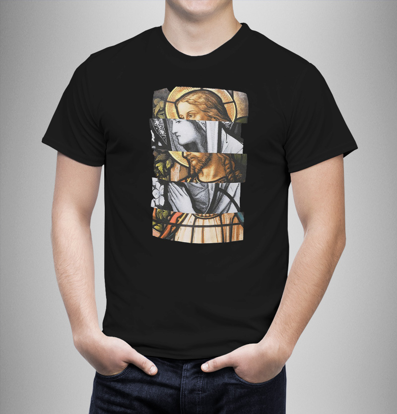 Μπλουζάκι με στάμπα/Spiritual collage