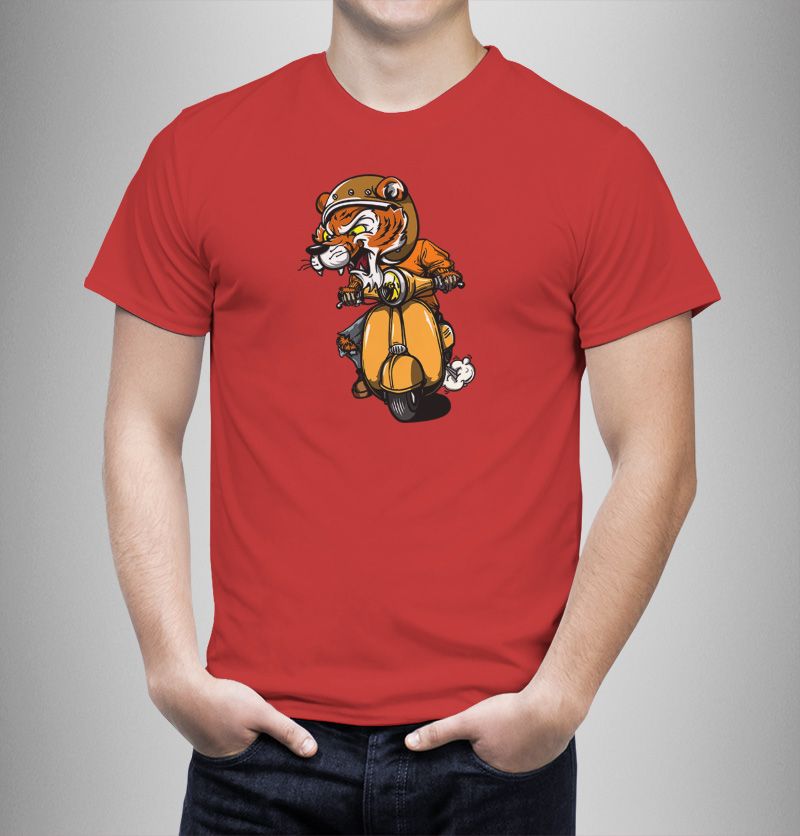 Μπλουζάκι με στάμπα/Tiger ride