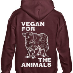 Aνδρικό φούτερ/Animal rights, Φούτερ μπορντό, με σχέδιο,vegan,vegan for the animals,τύπωμα,εκτυπώσεις,slogan,vegeterian,cow,ζώα,φούτερ με στάμπα,ανδρικά φούτερ,χειμερινά.