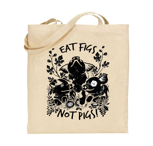 Τσάντα tote/Eat figs
