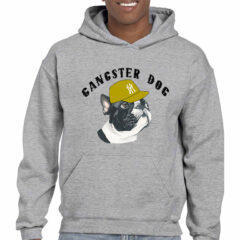Ανδρικό φούτερ/Gangster dog, Φούτερ γκρί, με σχέδιο,σκύλος,gangster,dog,animals,bulldog,φούτερ με στάμπα,φούτερ ανδρικό,φούτερ με κουκούλα και τσέπες,hoodie.