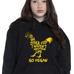 Φούτερ μαύρο,με σχέδιο,vegan,slogan,go vegan,Βίγκαν,vegeterian,chicken,φούτερ με στάμπα,φούτερ γυναικείο,φούτερ με κουκούλα και τσέπες,φούτερ με εκτύπωση,hoodie.