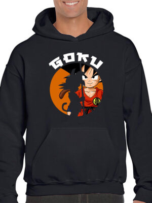 Aνδρικό φούτερ/Goku san, Φούτερ μαύρο, με τύπωμα,καρτούν,άνιμε,dragonball,φούτερ με στάμπα,φούτερ ανδρικό,φούτερ με κουκούλα και τσέπες,φούτερ με εκτύπωση.