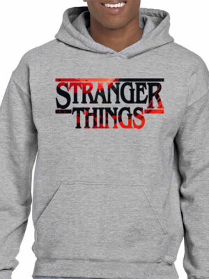 Ανδρικό φούτερ/Stranger things gradient, Φούτερ γκρί, με σχέδιο,stranger things,black,red,multicolored,tv series,famous,φούτερ με στάμπα,φούτερ ανδρικό,φούτερ με κουκούλα και τσέπες,φούτερ με εκτύπωση,hoodie.