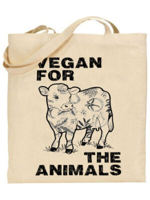 Tσάντα tote/Vegan for animals, Τσάντα με σχέδιο,vegan,vegeterian,cow,animals,wildlife,Τσάντα με σχέδιο,vegan,fgo vegan,animals,animal rights,Τσάντες με σχέδιο,βαμβακερές,tote bags,cotton bags,τσάντες με τύπωμα.