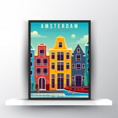 Καμβάς με σχέδιο/Amsterdam 30x40, Eκτύπωση σε καμβά,καμβάς με σχέδιο,ψηφιακή εκτύπωση σε καμβά,canvas,printedcanvas,Amsterdam,Nederlands