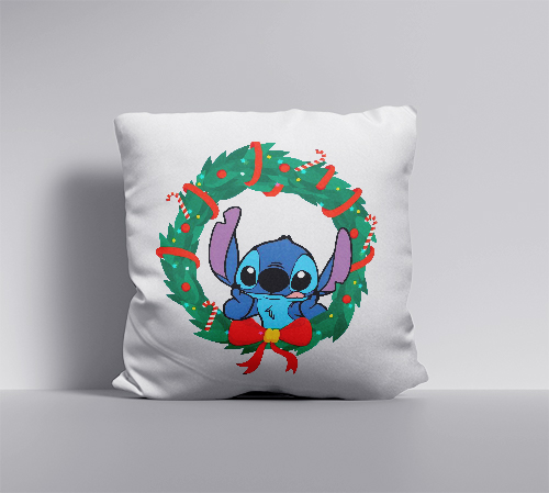 Μαξιλάρι με σχέδιο/Stitch christmas
