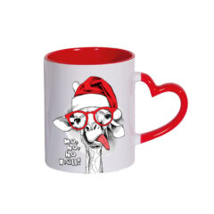 Κούπα με σχέδιο/Funny christmas giraffe, κούπα με σχέδιο,κούπα με εκτύπωση,κούπα με στάμπα,κούπα πορσελάνινη,λευκή κούπα,christmas,χριστούγεννα,χριστουγεννιάτικες κούπες