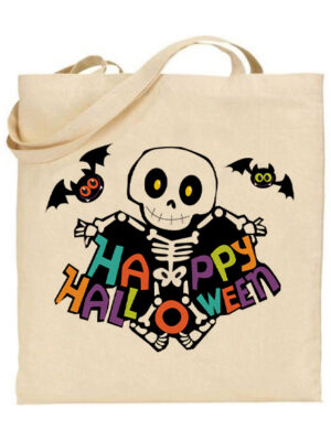 Tσάντα tote/Ηalloween skeleton, υφασμάτινη τσάντα με σχέδιο σκελετός,χάλογουιν,skull,skeleton,halloween,colorful,πολύχρωμο, Υφασμάτινες τσάντες με σχέδιο,βαμβακερές,tote bags,cotton bags,τσάντες με τύπωμα,στάμπα.