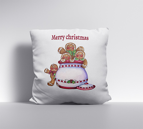 Μαξιλάρι με σχέδιο/Μerry christmas,cookie jar