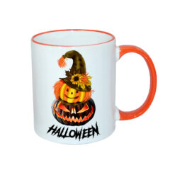Κούπα με σχέδιο/Pumpkin heads, Υφασμάτινες τσάντες με σχέδιο,βαμβακερές,tote bags,cotton bags,τσάντες με τύπωμα,στάμπα,halloween,nightmare,spooky,χάλογουιν.