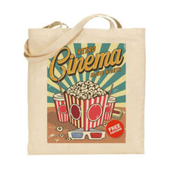 Τσάντα tote/Cinema vintage poster, Υφασμάτινες τσάντες με σχέδιο,βαμβακερές,tote bags,cotton bags,τσάντες με τύπωμα,στάμπα,cinema,movies,poster,vintage