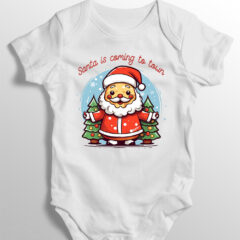 Βρεφικό φορμάκι/Santa's coming,φορμάκι,φορμάκι για μωρά,μωρουδιακά ρούχα,ρούχα για μωρά,bebe,bebe clothes,φορμάκι με στάμπα,φορμάκι με σχέδιο,χριστούγεννα,χριστουγεννιάτικα σχέδια.