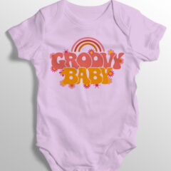 Βρεφικό φορμάκι/Groovy baby,,φορμάκι με σχέδιο,φορμάκι με στάμπα,φορμάκι με τύπωμα,μωρουδιακό φορμάκι,ρούχα για μωρά,νέες μαμάδες,φορμάκι για μωρά.