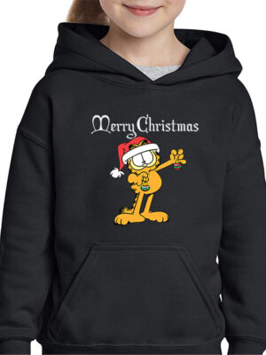 Παιδικό φούτερ/Garfield christmas,φούτερ με σχέδιο,φούτερ με στάμπα,φούτερ με τύπωμα,φούτερ με χριστουγεννιάτικο σχέδιο,γκάρφιλντ,καρτούν.