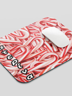 Mousepad με σχέδιο/candy cane, Mousepads,mousepad,mousepad με σχέδια,mousepad με στάμπα,mousepad με τύπωμα,cartoon,oldschool.,προσωποποιημένα δώρα,christmas,χριστούγεννα,χριστουγεννιάτικα.