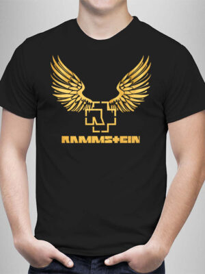 Μπλουζάκι με στάμπα,Rammstein gold wings, μπλουζάκι με τύπωμα,μπλουζάκι με ψηφιακή εκτύπωση,μπλουζάκι με συγκρότημα,music,music groups,metal band,rock,rammstein,metal bands.