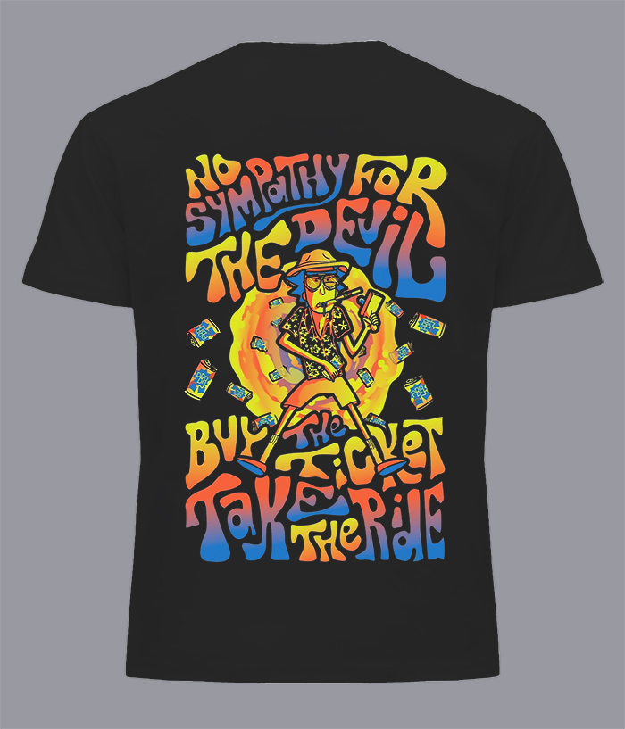 Ανδρικό μπλουζάκι/Rick&Morty neon