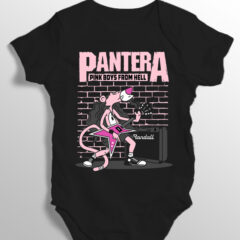 Βρεφικό φορμάκι/Pantera pink, φορμάκι μωρουδιακό,φορμάκι για μωρά,βαμβακερό φορμάκι,συγκροτήματα,μουσική,μουσικά συγκροτήματα.
