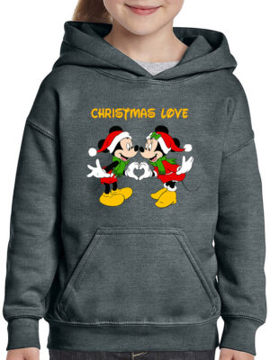 Παιδικό φούτερ /Disney christmas love, ,χριστούγεννα,παιδικά φούτερ,παδικό φούτερ με εκτύπωση,καρτούν,σνούπι,παιδικά,στάμπα,στάμπες,disney,mickey.