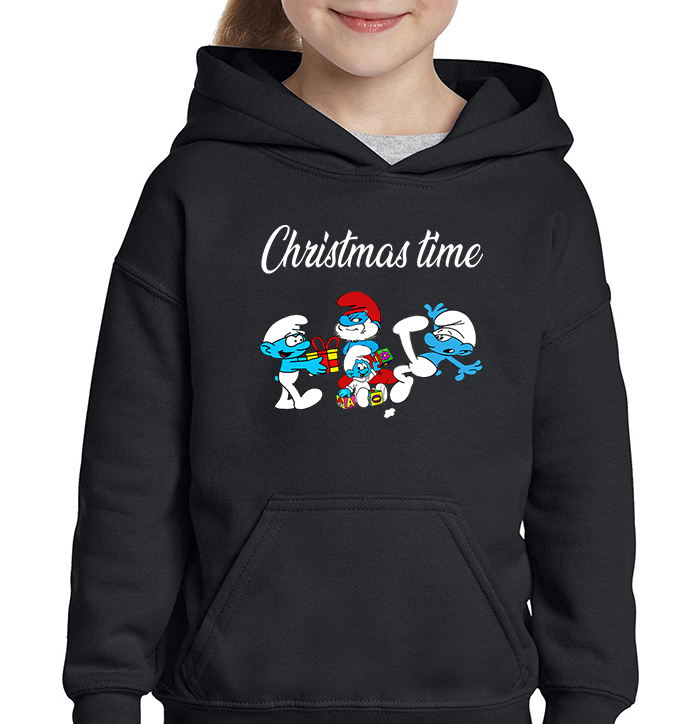 Παιδικό φούτερ/Christmas smurfs