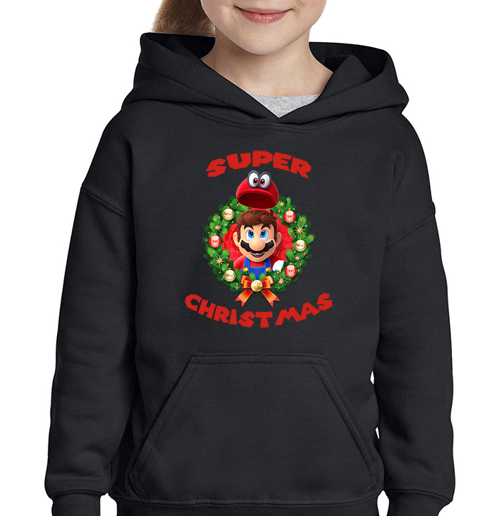 Παιδικό φούτερ/Super mario christmas