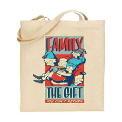 Τσάντα tote A Simpsons family christmas, τσάντα,τσάντες,χριστούγεννα,χριστουγεννιάτικα δώρα,τσάντα υφασμάτινη,tote bags,christmas gifs,δώρα,προσωποποιημένα δώρα.