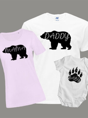 Σετ γονείς-παιδί/Bear family,matching set,clothing,baby,dad,lion king,disney, Σετάκι με στάμπα,για μπαμπά,γιό,λευκό μπλουζάκι με στάμπα,μπλουζάκι κοντομάνικο,μπλουζάκι με σχέδιο,t-shirt με σχέδιο,ανδρικό t-shirt,βαμβακερό μπλουζάκι.